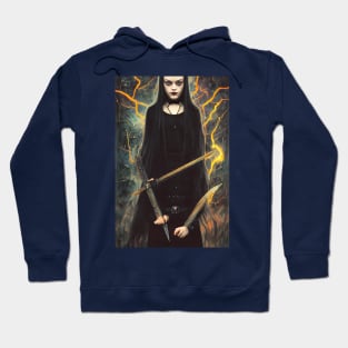 Wednesday Addams Anime Portrait 2 Hoodie